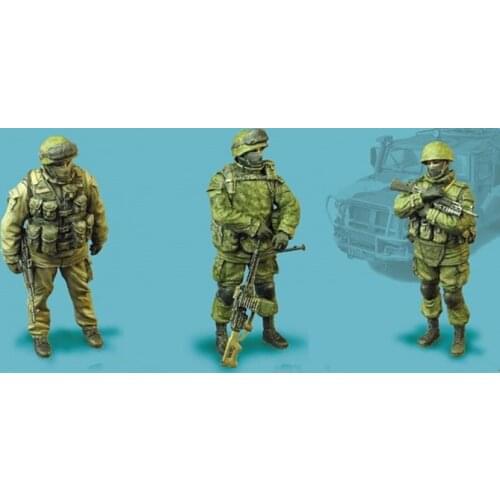 1/35 Resin Figure Model Kit Unassambled Unpainted T127(3 figures)
