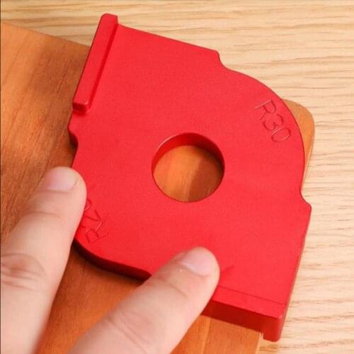 1 Pcs Woodworking Trimming Radius Jig Router Templates Aluminium Alloy Radius Corners R5 R10 R15 R20 R25 R30 R35 R40