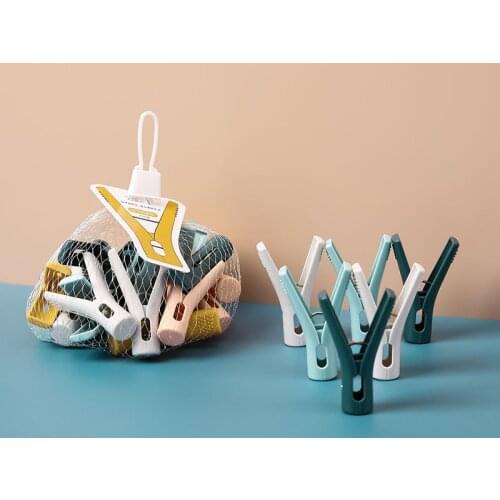 10/20pcs Laundry Clothes Pins Hanging Pegs Clips Plastic Hangers Racks Clothespins Household Socks Underwear Drying Holder