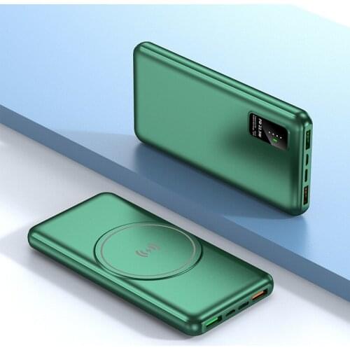 15W Fast Magnetic Qi Wireless Charger Power Bank 20000mAh PD 22.5W Fast Charging Powerbank for iPhone 12 Huawei Xiaomi Poverbank