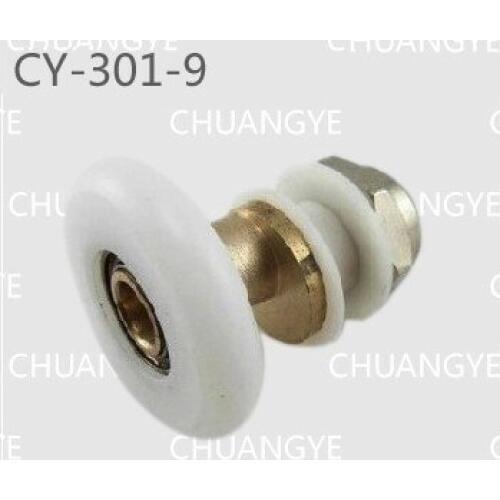 4pcs metal pulleys Shower room glass door bearing eccentric old bathroom pulley