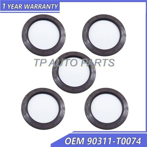 5 Pieces Seal Type T Oil Engine Oil Seal OEM 90311-T0074 90311T0074 Compatible With Toyota