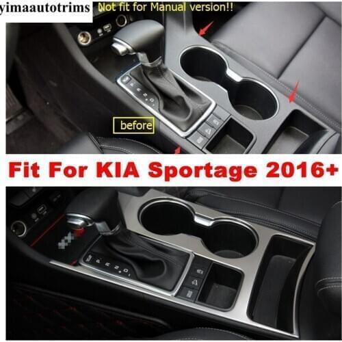 Automatic Model Water Cup Holder Frame Panel Cover Trim 1 Pcs Accessories For KIA Sportage 2016 2017 2018 2019 2020