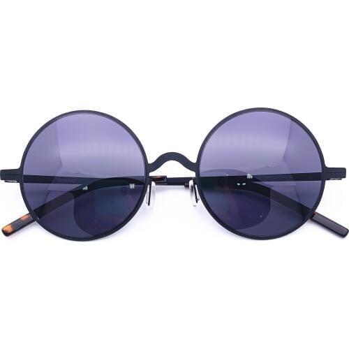 Belight Optical Women Men Round Vintage Small Shape UV400 Protection Vintage Retro Sunglasses with Case Oculos W51106