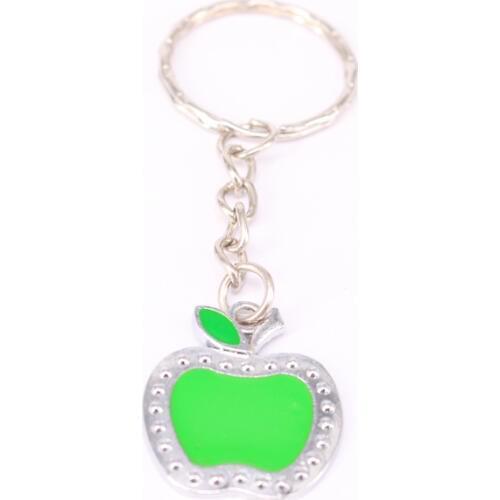 1Pcs Apple Charms Keychain For Keys Car Key Ring Souvenir Gifts Couple Handbag Jewelry Accessories KC37