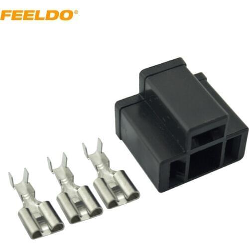 FEELDO 20Sets Car Motorcycle H4/HB2/9003 Bulb Waterproof DIY Female Quick Adapter Connector Terminals Plug #HQ2751