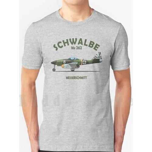 The Messerschmitt Me 262 T Shirt Cotton Men Diy Print Cool Tee Messerschmitt Me 262 Messerschmitt Me 262 Luftwaffe Jet Plane