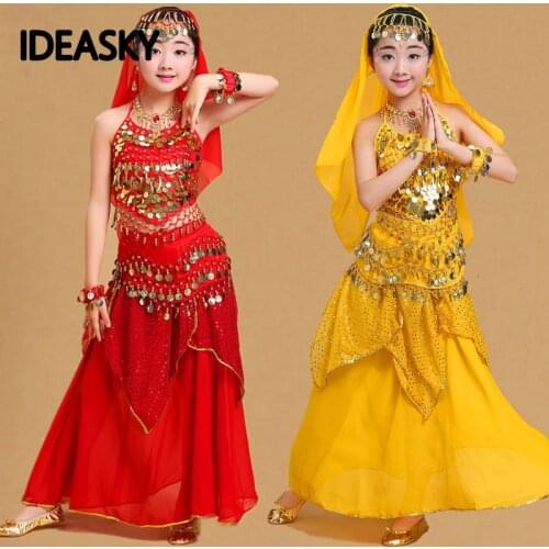 Adult indian bollywood bellydance costume belly dance dress for women costume set for children kids girl oriental suit clothes