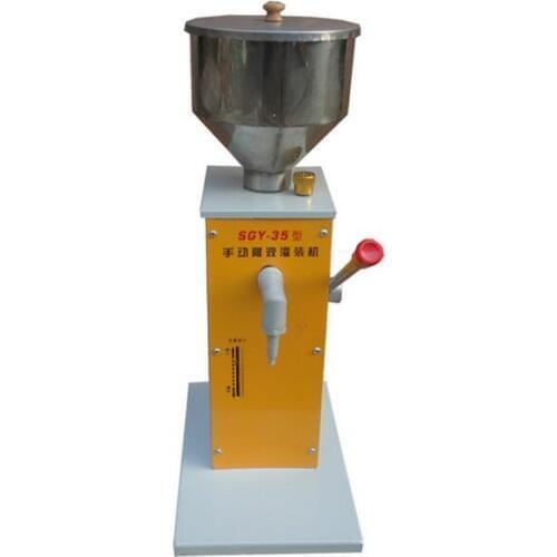 0 - 50ml Electric PET Can Sealing Machine Manual Paste Filling Machine Liquid Filling Machine Cream Fill Machine SGY-35A