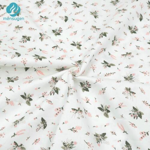 Mensugen 50cm*160cm Cotton Floral Fabric for Patchwork Quliting Bedding Sheet Cushions blanket Dresses Sewing Material