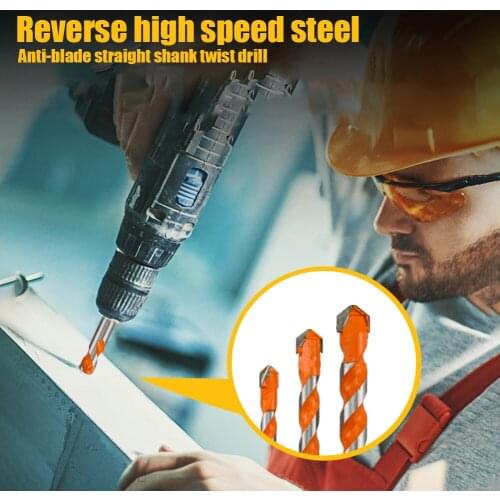 11pcs Electric Drill Sets Hole Cutter Twist Overlord Drill Bits for Metal Ultimate Brill Bits Multi-Material Triangle Drill Bit