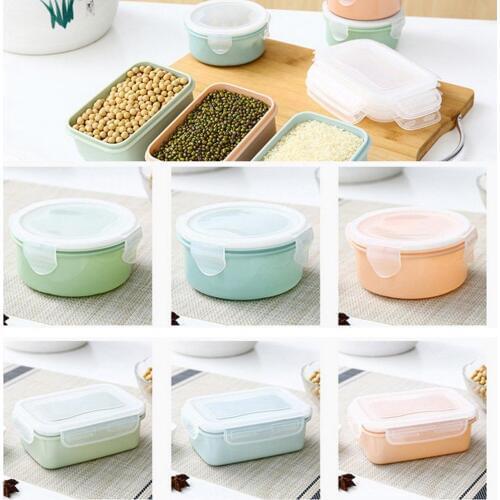 2019 New 280/380ml Portable Transparent Sealed Lunch Box for Kids Food Bento Storage Portable Food Container