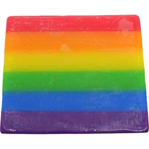 2021 New Portable Rainbow Cleaning Soap Fruit Fragrant for Bath Hand Washing Shower