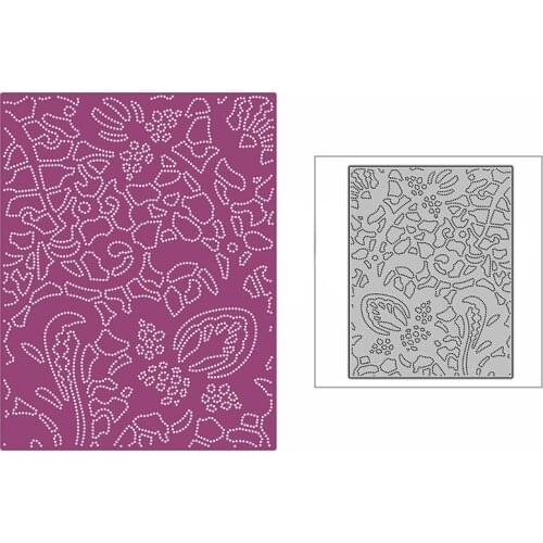 New Enjoy Leisure Time Flower Background Plate Craft Embossing 2021 Metal Cutting Dies for DIY Scrapbooking Album Card Making