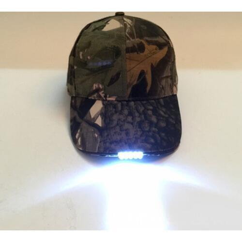 Adjustable Climbing 5 LED lamp Cap Battery Powered Hat With LED Light Flashlight For Fishing Jogging Baseball Cap