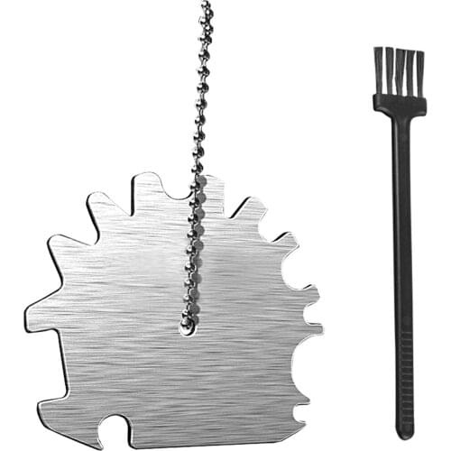 BBQ Grills Cleaner Scraper Tool Stainless Steel BBQ Grill Brush Bristle Free Cleaner Bottle Opener Accessories Gifts efficiently