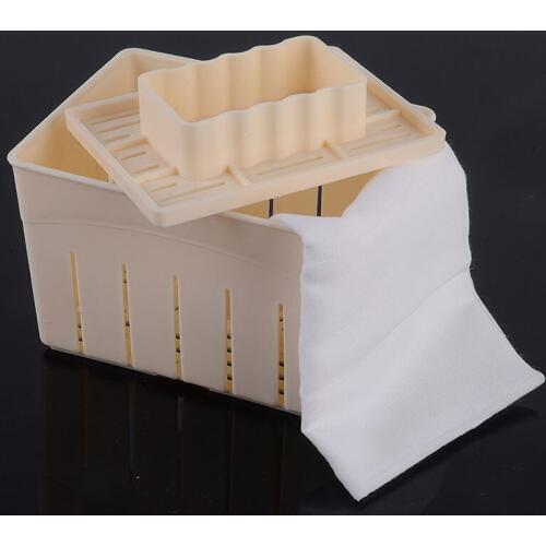 Tofu Maker Press Mold Kit + Cheese Cloth DIY Soy Pressing Mould Kitchen Tool set