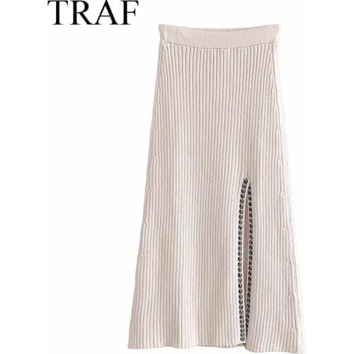 Женские трикотажные юбки TRAF China At AliExpress