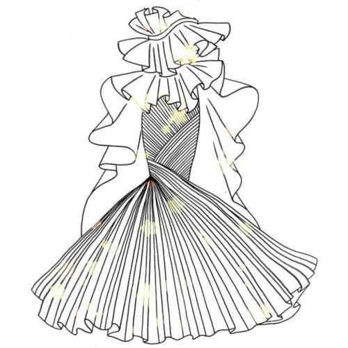 Die Cutting dies Mermaid wedding dress metal craft paper die Scrapbooking/DIY Embossing mould Easter New Year