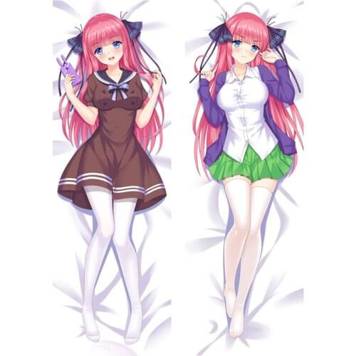 Japan Anime The Quintessential Quintuplets Dakimakura Nakano Nino Body Pillowcase Covers Otaku Home Decor Body Pillow Case Cover