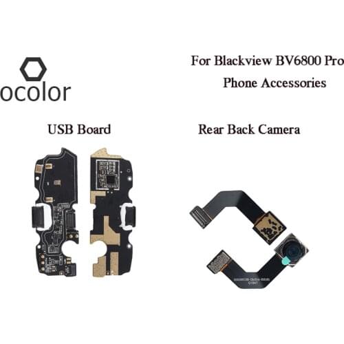Ocolor For Blackview BV6800 Pro USB Plug Charge Board Assembly Repair Parts For Blackview BV6800 Pro Phone Rear Back Camera New