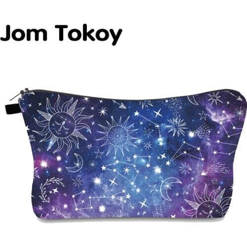 Jomtokoy New Women constellation Printing Makeup Bags Cosmetics Pouchs For Travel Ladies Pouch Women Cosmetic Bag
