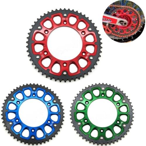 Motorcycle sprocket chain plate of 52T aluminum alloy CNC fot CRF250R 450R 08-18