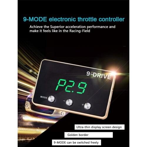 Car Electronic Throttle Controller 9 Drives 5 Modes Plug & Play Portable Car Performance