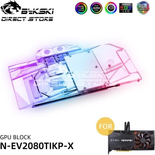 Bykski ARGB GPU Block Water Block For EVGA RTX2080TI KINGPIN Video Cards Block Cooler PC Watercooling VGA block N-EV2080TIKP-X
