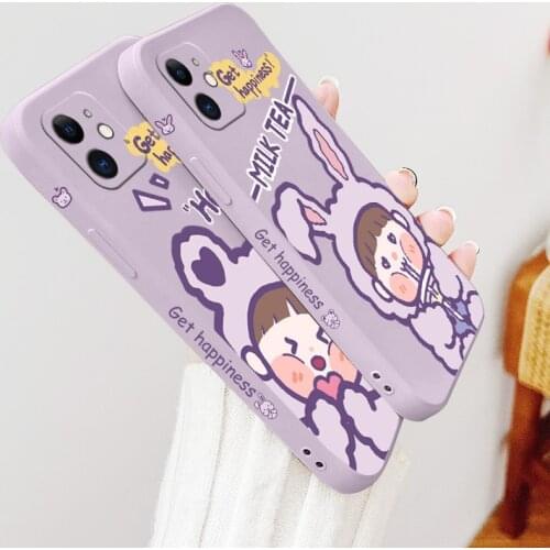 Tutu Girl Phone Case For iPhone 12 Pro Max 11 X XS XR XSMAX SE2020 8 8Plus 7 7Plus 6 6S Plus Liquid Silicone Cover