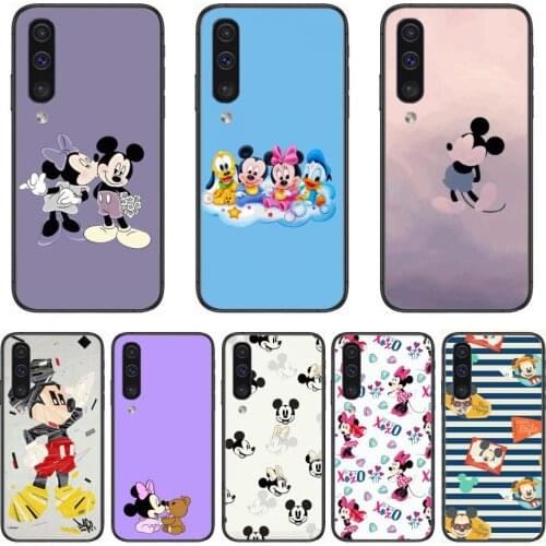 Disney Micky Mouse Phone Case Hull For Samsung Galaxy A 3 5 6 7 8 9 E 2018 Plus 2017 E S Black Shell Art Cell Cover TPU