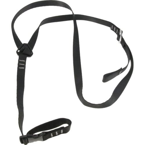 Rock Climbing Mountaineering Shoulder Strap for Chest Ascender, Black