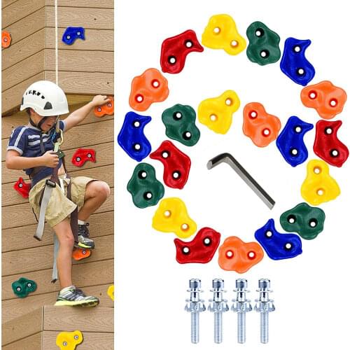 Children Rock Climbing Holds Kids Sensory Games Toys Boys Girls Playground Plastic Rock Climbing Stone Game Outdoor Toy for Kids