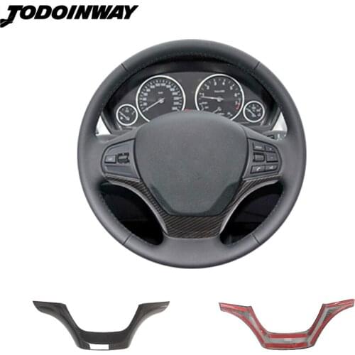 For BMW 1 Series 3 Series F20 F30 F34 GT 118i 320i carbon fiber steering wheel sport styling cover interior mouldings