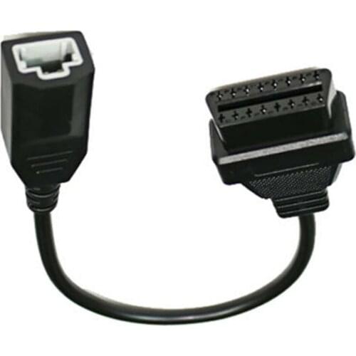 Connection Adapter Cable Line OBD2 3 Pin Diagnostic cord 30cm Replacement Female 16Pin Adapter