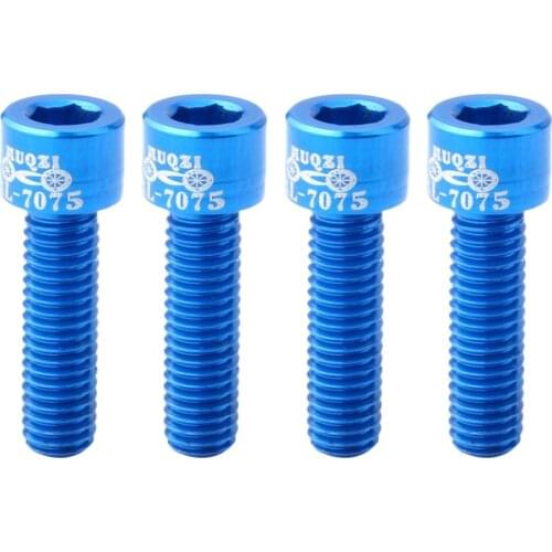 M5x17mm Rust- Bicycle Bike Stem Top Screw Aluminum Alloy Bolt 4pcs/set