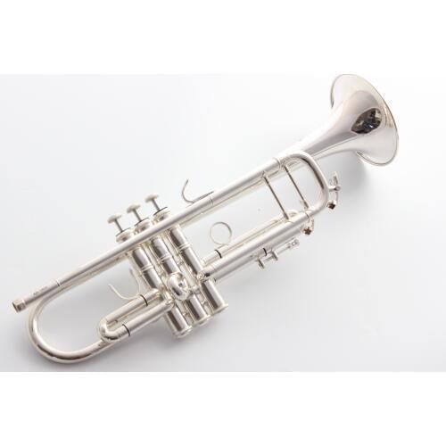 MARGEWATE Bb Trumpet Silver Plated B Flat Trompete Musical Instrument with Accessories