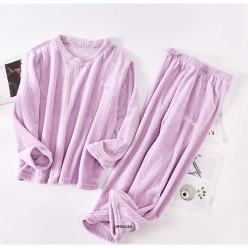 Женские фланелевые пижамы Mferlier China At AliExpress