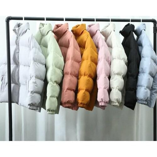 2021 Men‘s Harajuku Warm Parka Coat Winter Jacket Male Streetwear Hip Hop Parka Loose Black Clothes Solid Women Jackets M-5XL