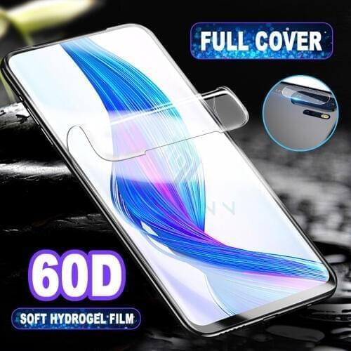 2-in-1 Soft Hydrogel Film For Honor 9X 10 20 Lite Pro 20S Camera Lens Tempered Glass Screen Protector For Huawei Mate 30 20 P30