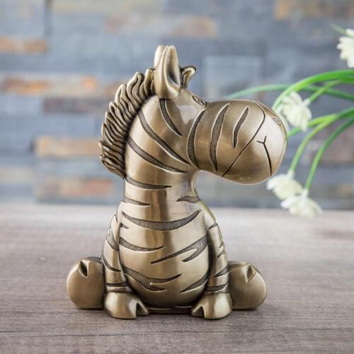 New Metal Crafts Childrens Gift Creative European Personality Saving Tank Cute Large Zebra Piggy Bank money box