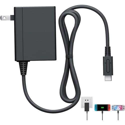Original AC Adapter Charger for Nintend Switch NS Switch Lite Console Charging USB Type C Fast Charger for Switch Dock