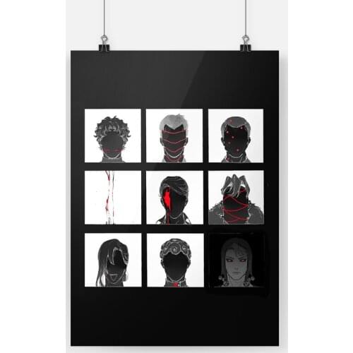 Squadra Esecuzioni Vento Aureo anime Canvas poster Painting wall Art decor Living room Bedroom Study Home Decoration Prints