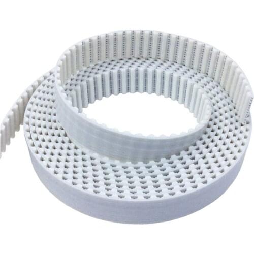 2/3/5meters, T5 PU Open Belt T5 Timing Belt T5 16MM, White, Polyurethane With Steel Core Belt Width 16mm For 3D Printer