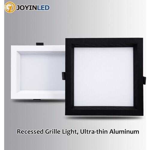 Factory Price Grille Downlight Bold 15x15cm Grid Light Led Ceiling Light Recessed Open Hole 10x10cm Rectangular Light For Aisle