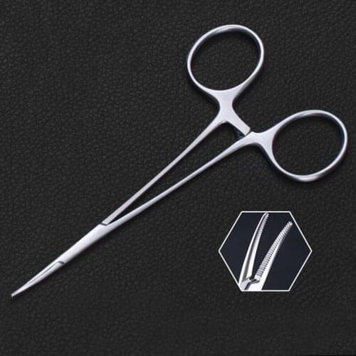 Tiangong fine hemostatic forceps embedding double eyelid clip fat beauty plastic equipment straight elbow microvascular surgical