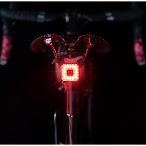 Smart Bicycle Bike Rear Light Auto StartStop Brake Sensing Light IPX4 Waterproof LED Flashlight Bicycle Accessories For Sale