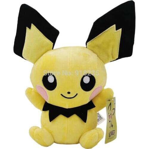 10/Lot Genuine Pichu 26CM For Anime Cartoon Dolls Soft Gifts Plush Doll Stuffed Toys