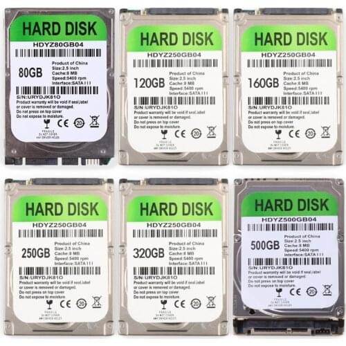 HDD SATA USB Adapter Cable 80/120/160/250/320/500GB for Laptop Hard Drive Disk