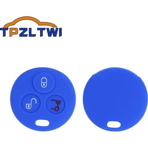 3 Buttons For Mercedes Smart Fortwo 450 Cabrio City-Coupe Crossblade 450 Body Protection Premium Silicone Car Key Cover
